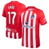 Original Fußballtrikot Atlético Madrid Saul 17 Heimtrikot 2023-24 Für Herren